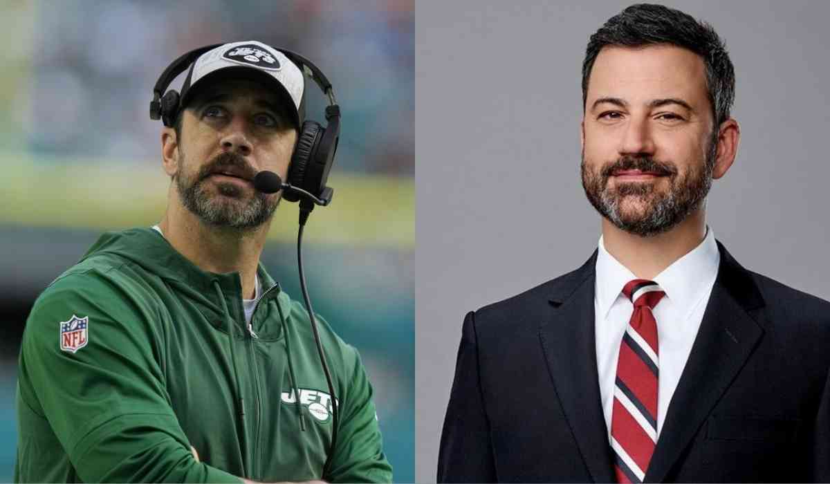 jimmy kimmel and aaron rodgers